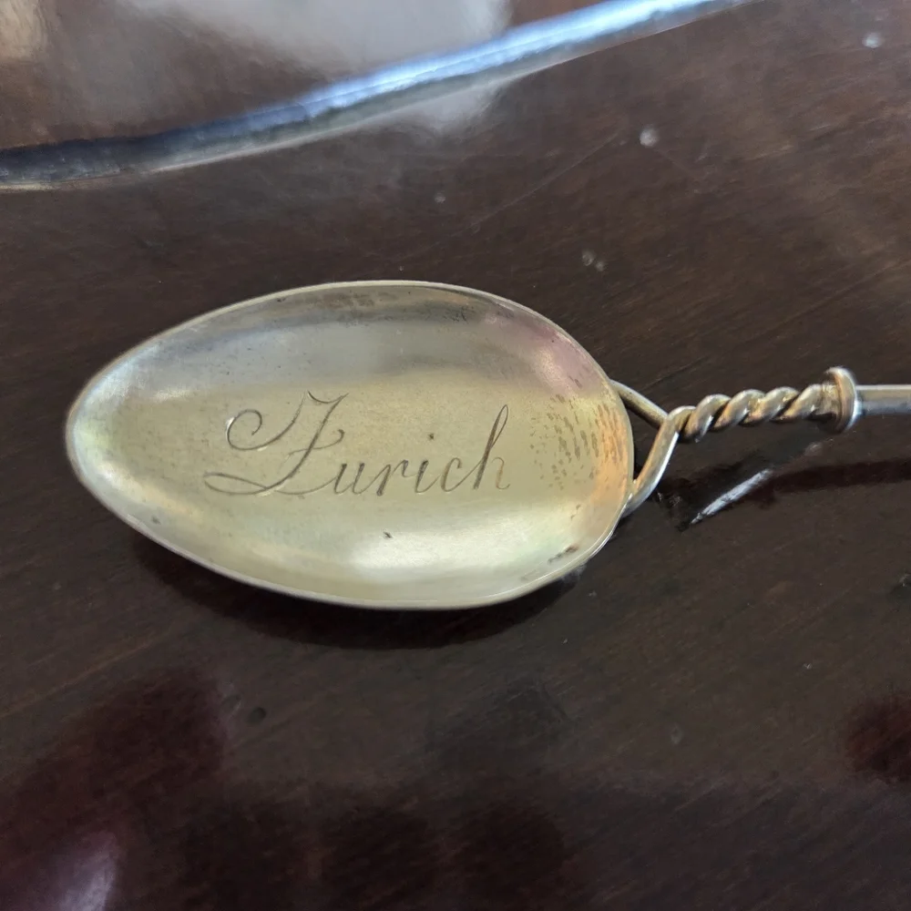 Vintage Souvenir Spoon From Zurich